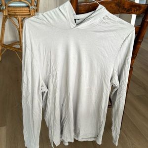 James Perse long sleeve hooded tee shirt in size 3 (XL)